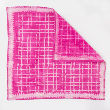 Hand Block Print Cotton Check Bandana for Men & Women