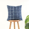 Hand Block Print Indigo Canvas Cushion Cover