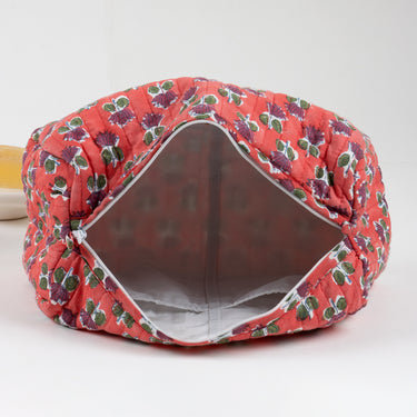 Hand Block Print Lightweight Toiletry Small Kit bag