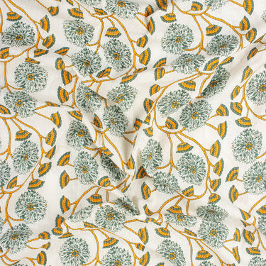 Hand Block Print Pure Cotton Kantha Fabric