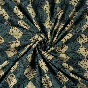 Hand Block Printed Cotton Dabu Canvas Fabric