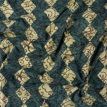 Hand Block Printed Cotton Dabu Canvas Fabric