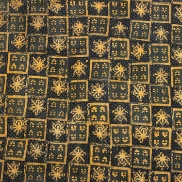 Hand Block Printed Dabu Indian Kantha Fabric
