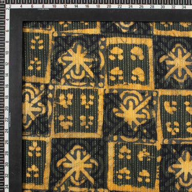 Hand Block Printed Dabu Indian Kantha Fabric