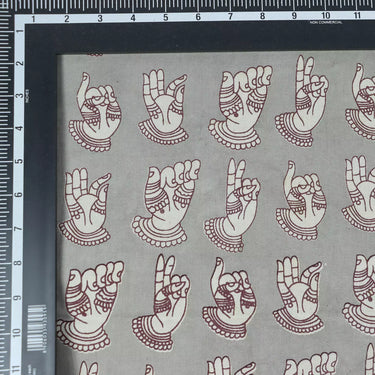 Hand Block Printed Dabu Kashish Cotton Fabric