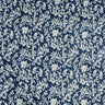 Hand Block Printed Indigo Fabric for Women's Clothing