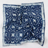 Hand Block Printed Indigo Floral Neck Bandana for Unisex