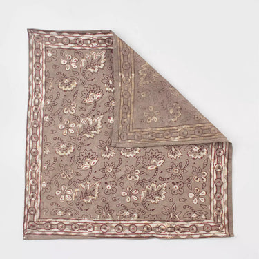 Hand Block Printed Pure Cotton Floral Bandana For Face