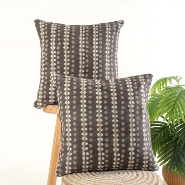 Hand Block kashish Print Cotton Canvas Cushion Cover