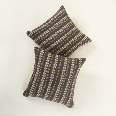 Hand Block kashish Print Cotton Canvas Cushion Cover