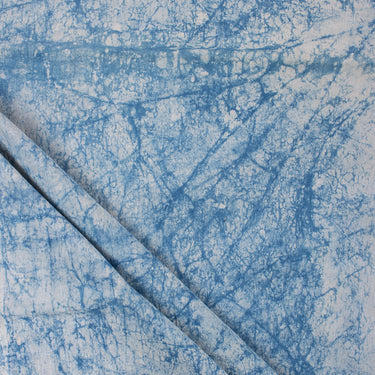 Hand Dyed Blue Indigo Hand Block Print Fabric