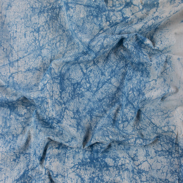 Hand Dyed Blue Indigo Hand Block Print Fabric