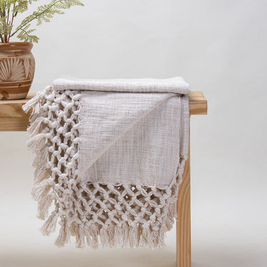 Handloom Soft Woven Throw Blanket For Home Decor