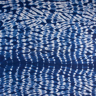 Handmade Blue Tie And Dye Shibori Cotton Fabric