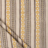 Handmade Brown Stripe Dabu Printed 100% Cotton Fabric