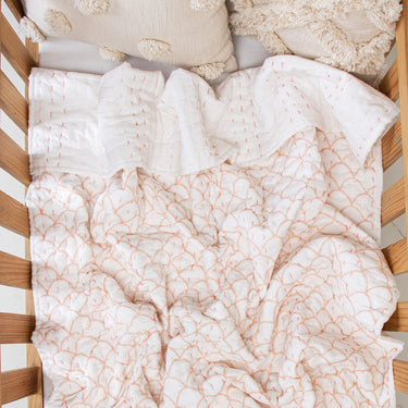 Handmade Cotton Kantha Baby Quilt