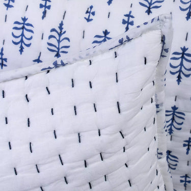 Handmade Cotton Kantha Quilted Pillow Cover