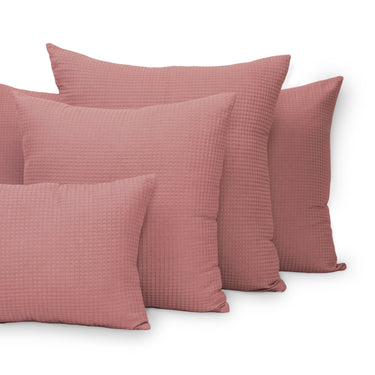 Handmade Dark Pink Cotton Pillow Covers