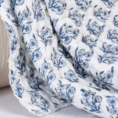Handmade Floral Print Cotton Baby Blankets