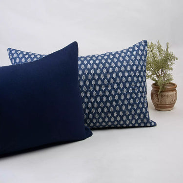 Handmade Indigo Printed 100% Cotton Kantha Protector