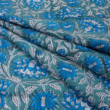 Handmade Jaipur Cotton Floral Printed Fabric