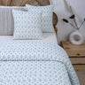 Handmade Kantha Quilt Leaf Print Soft Cotton Blanket