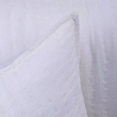 Handmade Kantha Quilted Cotton Pillow Cover 