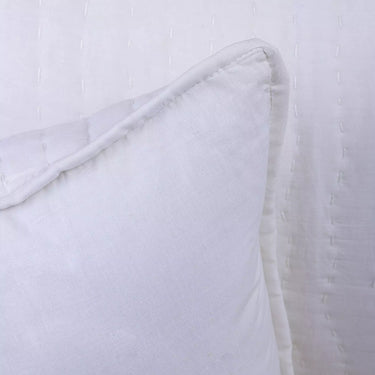 Handmade Kantha Quilted Cotton Pillow Cover 