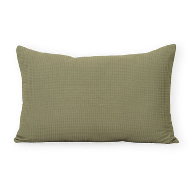 Handmade Light Green Waffle Pillow Covers