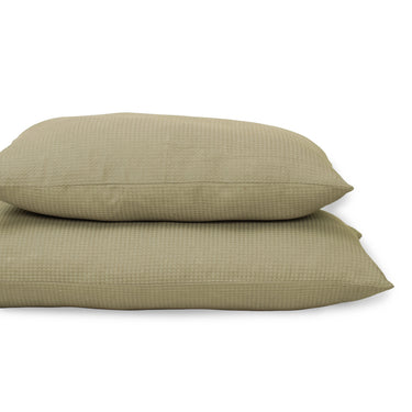 Handmade Light Green Waffle Pillow Covers