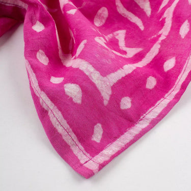 Handmade Pink Cotton Bandana for Men and Women's