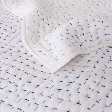 Handmade Pure Cotton Kantha Quilt Winter Blanket