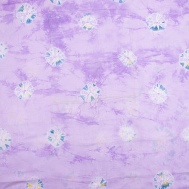 Handmade Purple Tie Dye Shibori Cotton Fabric