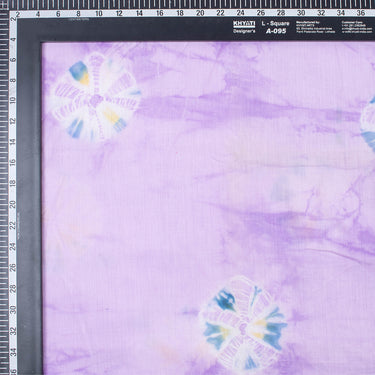 Handmade Purple Tie Dye Shibori Cotton Fabric