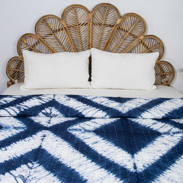 Handmade Tie Dye Cotton Kantha Blanket