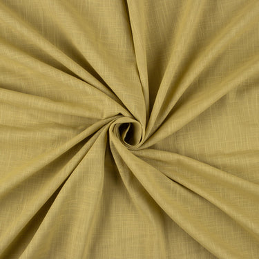 Harvest Gold Plain Cotton Slub Fabric for Womens Clothing