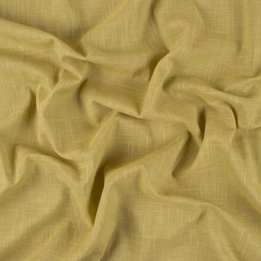 Harvest Gold Plain Cotton Slub Fabric for Womens Clothing