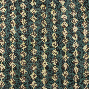 Iakt Hand Block Printed Cotton Dabu Kantha Work Fabric