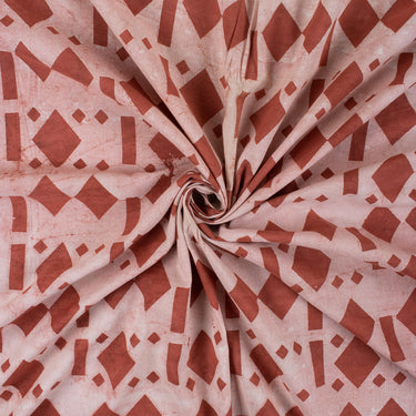 Ikat Hand Block Printed Cotton Dabu Kashish Fabric