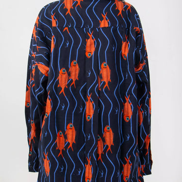 Indian Fish Hand Block Printed Co-ord Set for Women