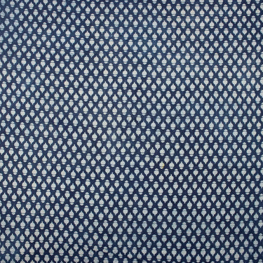 Indigo Blue Colour Printed Fabric for Kurti