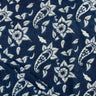 Indigo Blue Cotton Hand Block Printed Fabric