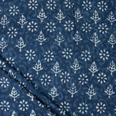 Indigo Blue Hand Block Print Fabric