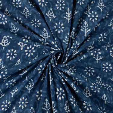 Indigo Blue Hand Block Print Fabric