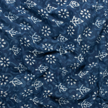 Indigo Blue Hand Block Print Fabric