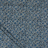 Indigo Floral Hand Block Print Fabric for Women's Clothing