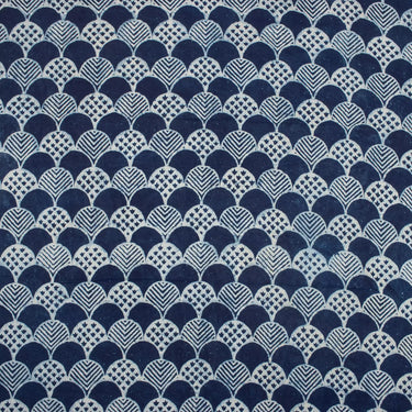 Indigo Hand Block Fabric for Cushion Covers