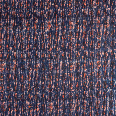 Indigo Hand Block Print Fabric for Women's Dress Material