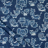 Indigo Hand Block Print Organic Cotton Fabric