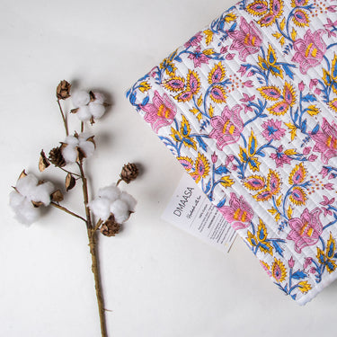 Jaal Floral Printed Soft Cotton Baby Blanket Machine Quilt